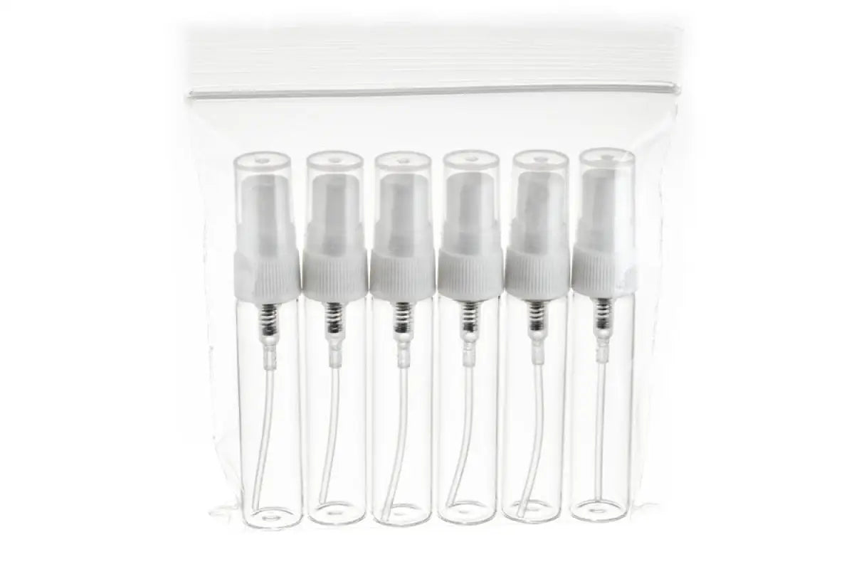 4 ml Clear Glass Misting Spray Vials (Pack of 6)
