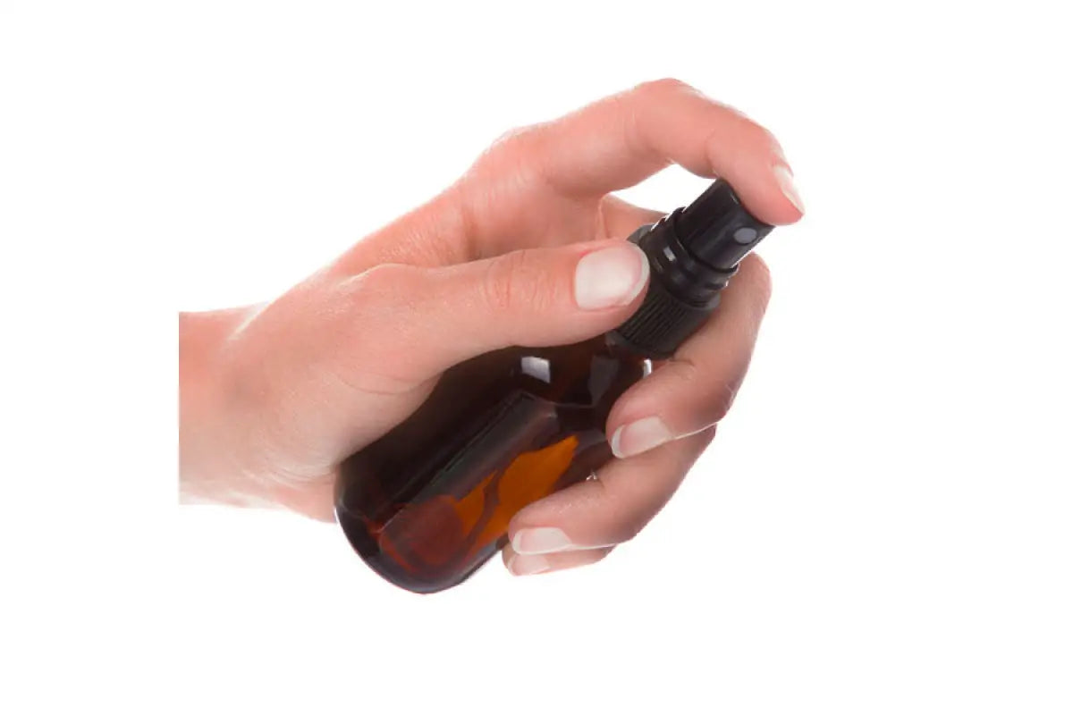 2 oz. Amber Glass Bottle with Misting Sprayer