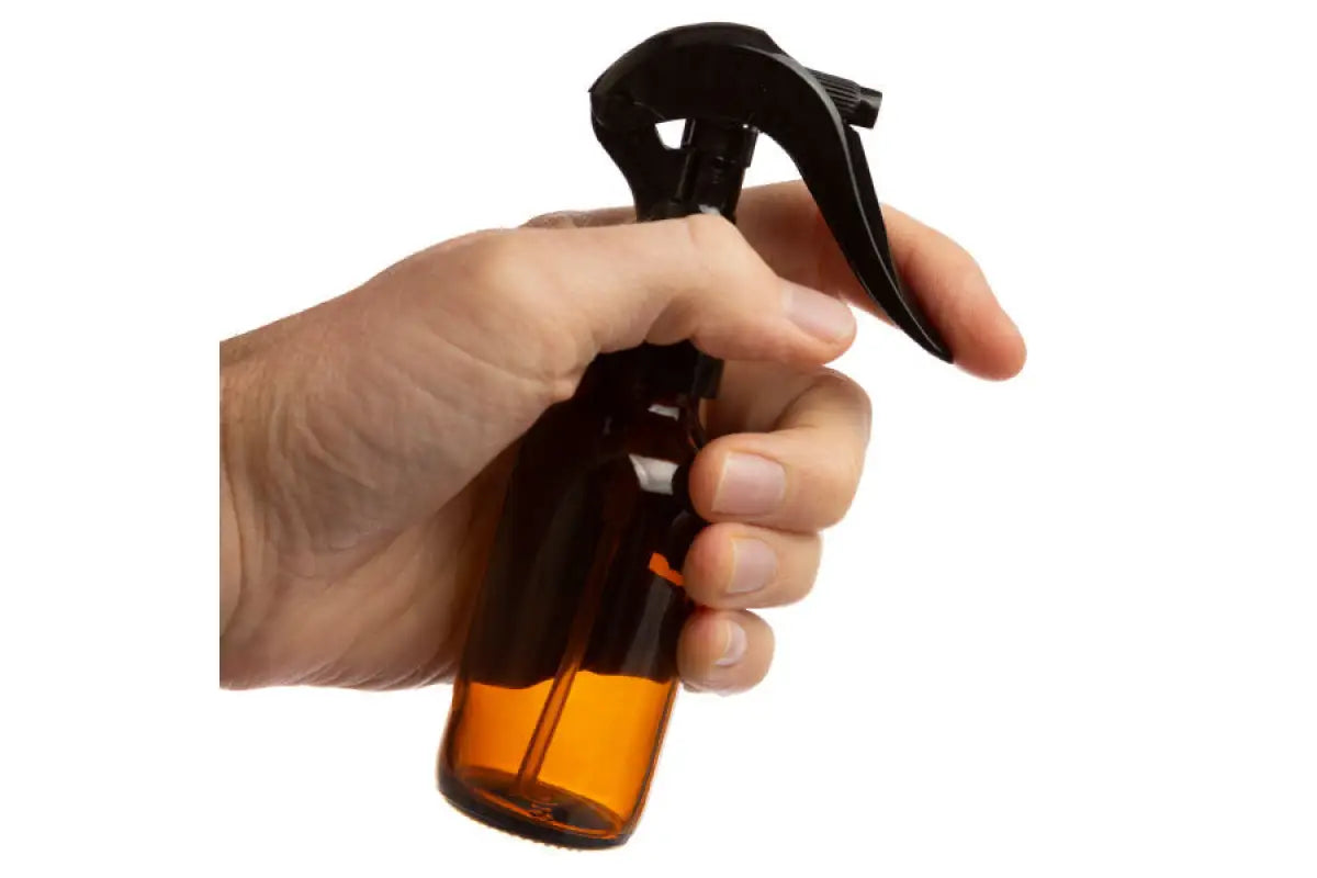 2 oz. Amber Glass Bottle with Trigger Sprayer