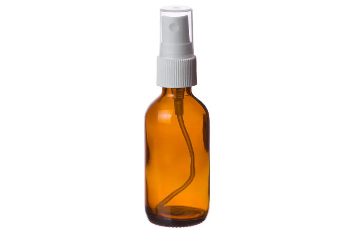 2 oz. Amber Glass Bottle with Misting Sprayer