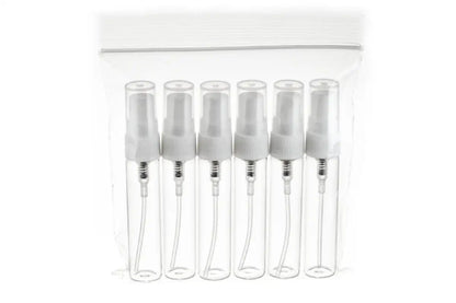 4 ml Clear Glass Misting Spray Vials (Pack of 6)