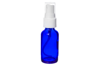 1 oz. Blue Glass Bottles and Misting Sprayers (Pack of 6)