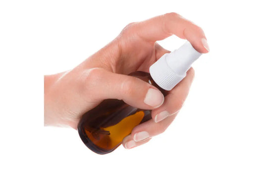 2 oz. Amber Glass Bottle with Misting Sprayer