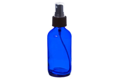 4 oz. Blue Glass Bottle with Misting Sprayer