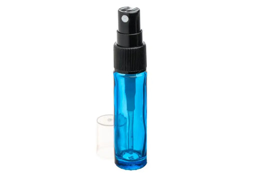 10 ml Blue Glass Vials with Misting Spray Tops (Pack of 6)