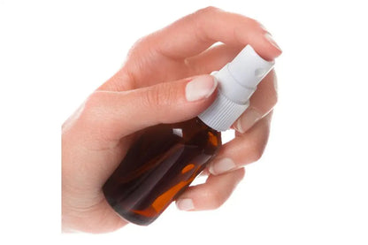 1 oz. Amber Glass Bottles and Misting Sprayers (Pack of 6)